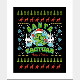 Santa Cactuar Christmas Posters and Art